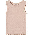 Wheat Unterhemd - Wolle/Seide - Iggy - Pale Lilac m. Lochmuster