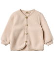 Wheat Cardigan - Wool fleece - Kari - Pale Lilac