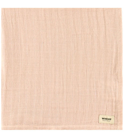 Wheat Muslin Cloths - 2-Pack - 65x65 cm - Muslin Kaya - Rose Dus