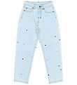 The New Jeans - Mom Fit - TnPorcha - Light Blue Denim m. Blomste