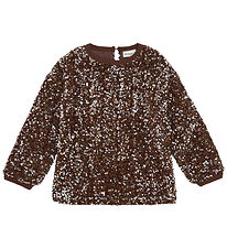 Minymo Blouse - Woodrose m. Pailletten