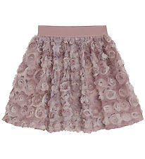 Minymo Tulle Skirt - Woodrose w. Flowers