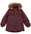 Minymo Winter Coat - Catawba Grape w. Ruffles