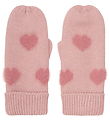 Minymo Mittens - Knitted - Misty Rose w. Hearts