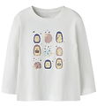 Name It Bluse - NmfVeen - Bright White/Igel