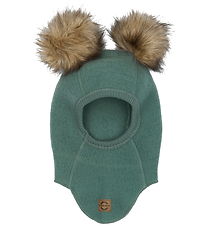 Mikk-Line Balaclava - Wool - Single Layer - Conditioner Green w.