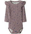 Name It Bodysuit l/s - NbfOhio - Toadstool w. Flowers