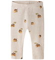 Name It Leggings - Rib - NbmOlyan - Peyote Melange w. Acorn