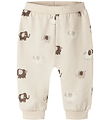 Name It Sweatpants - NbnOhapi - Peyote Melange w. Elephants