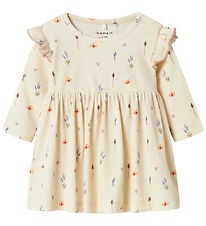 Name It Dress - NbfOhio - Peyote Melange w. Flowers