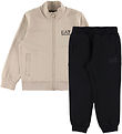 EA7 Sweat Set - Beige/Black
