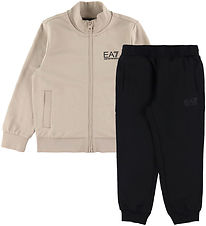 EA7 Sweat Set - Beige/Black