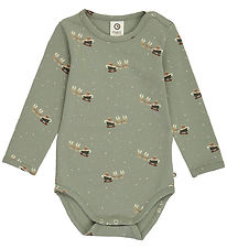 Müsli Bodysuit l/s - Christmas - Shadow/Deep Green/Conditioner C