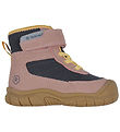 Color Kids Winter Boots - w. Velcro - Woodrose