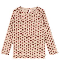 Konges Sløjd Blouse - Rib - Nia - Ruby Rose w. Pointelle