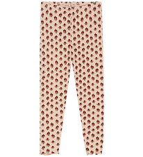 Konges Sløjd Leggings - Rib - Nia - Ruby Rose w. Pointelle