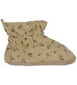 Melton Corduroy Shoes - Floral - Apple Cinnamon