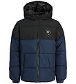 Jack & Jones Puffer Jacket - JjMaze - Sky Captain/White Logo