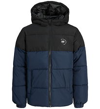Jack & Jones Fóðraður jakki - JjMaze - Sky Captain/White Lógó