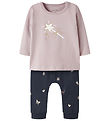 Name It Pyjama Set 2 Parts - NbfVubie - Burnished Lilac/Navy Bla