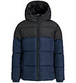 Jack & Jones Gevoerde Jas - JjMaze - Sky Captain/Black BLOKKEREN