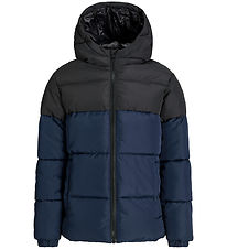 Jack & Jones Fóðraður jakki - JjMaze - Sky Captain/Black BLOKKUN