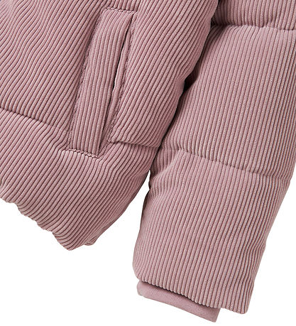 Name It Puffer Jacket - Corduroy - NkfMelina - Mauve Shadows