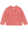 Konges Sløjd Cardigan - Wool- Knitted - Isa - Pink w. Pointelle