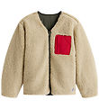 Tommy Hilfiger Fleecejakke - Vendbar - Tinn Green/Beige