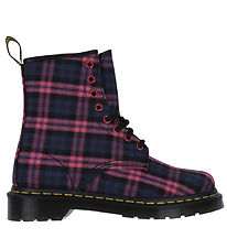 Dr. Martens Stígvél - 1460 - Bleikt Multi Tartan