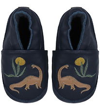 Melton Soft Sole Leather Shoes - Dinosaur - Navy Academy