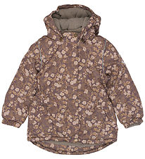 Mikk-Line Winter Coat - Recycled - Sparrow w. Flowers