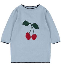 Konges Sløjd Dress - Cotton/Wool - Knitted - Alexa - Blue Fog