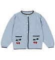 Konges Sløjd Cardigan - Cotton/Wool - Knitted - Alexa - Blue Fog