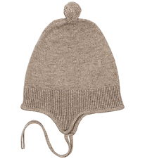 Konges Sløjd Baby Hat - Wool - Knitted - Mattou - Light Brown