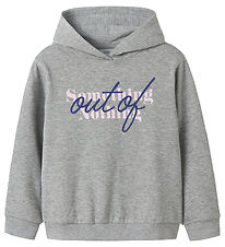 Name It Hoodie - NkfOfina - Grey Melange