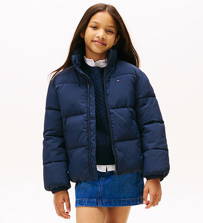 Tommy Hilfiger Puffer Jacket - Dark Night Navy w. Logo