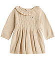 Tommy Hilfiger Jurk - Gebreid - Gemoute melk Heather