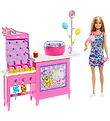Barbie Doll - 30 cm - Mysteries Cotton Candy & Games Playset