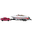 Siku Car w. Boat - Ford F150 w. Motorboat - 1:55 - Red/White