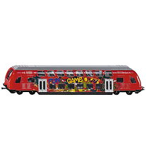 Siku Train - Double-Deck-Train - 1:87 - Red w. Graffiti