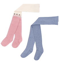 Konges Sløjd Strumpfhosen - Bambus - 2er-Pack - Purple/Pink Delp