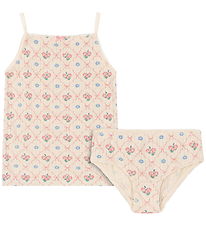 Konges Sløjd Undertøy - Rib - Minnie - Fleur Dekor m. Hullmønste