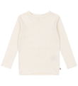 Konges Sløjd Bluse - Rib - Minnie - Antique White m. Lochmuster