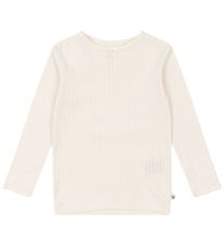 Konges Sløjd Blouse - Rib - Minnie - Antique White w. Pointelle