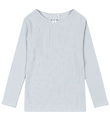 Konges Sløjd Blouse - Rib - Minnie - Gray Dawn w. Pointelle
