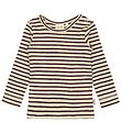 Petit Piao Blouse - Rib - Modal - Dark Grape/Off White