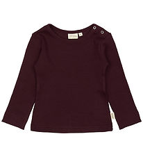 Petit Piao Blouse - Rib - Modal - Dark Grape