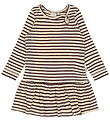 Petit Piao Dress - Rib - Modal - Dark Grape/Off White