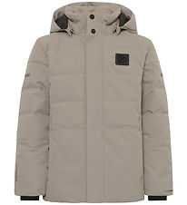 Didriksons Puffer Jacket - Silk cat - Ash Brown